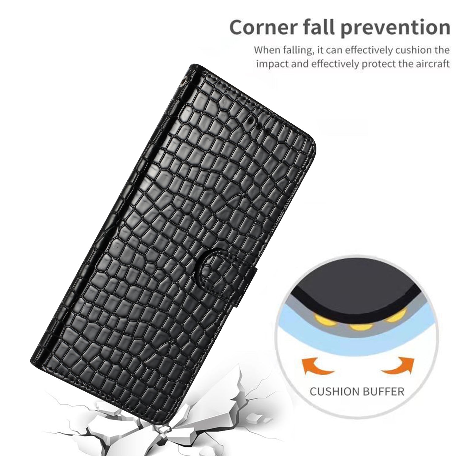 PU Leather Crocodile Texture Phone Case for Samsung Galaxy A24 4G A25 5G Wallet Stand Protective Cover with Strap PU Leather Crocodile Texture Phone Case for Samsung Galaxy A24 4G A25 5G Wallet Stand Protective Cover with Strap